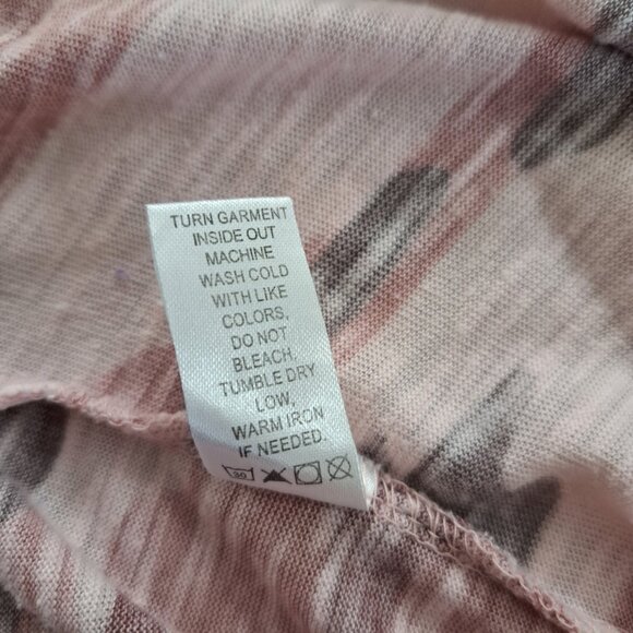 Reflex Womens L Knit Pink Round Neck T Shirt Short Sleeve LOVE - Picture 4 of 7